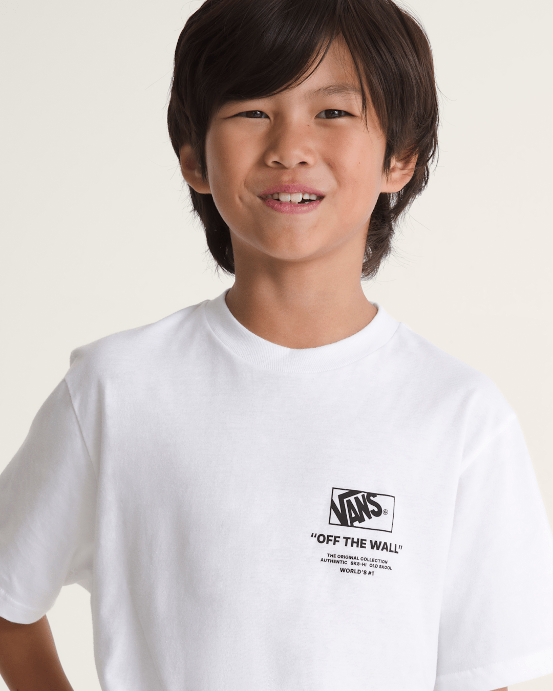 Kids Vans Kids Stacked Hi T-Shirt in White