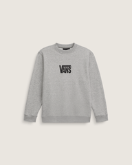 Kids Vans Kids Stretch Logo Crew Sweatshirt in Cement Heather Grey