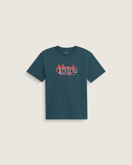 Kids Vans Kids Night Spark T-Shirt in Mossy Olive Green