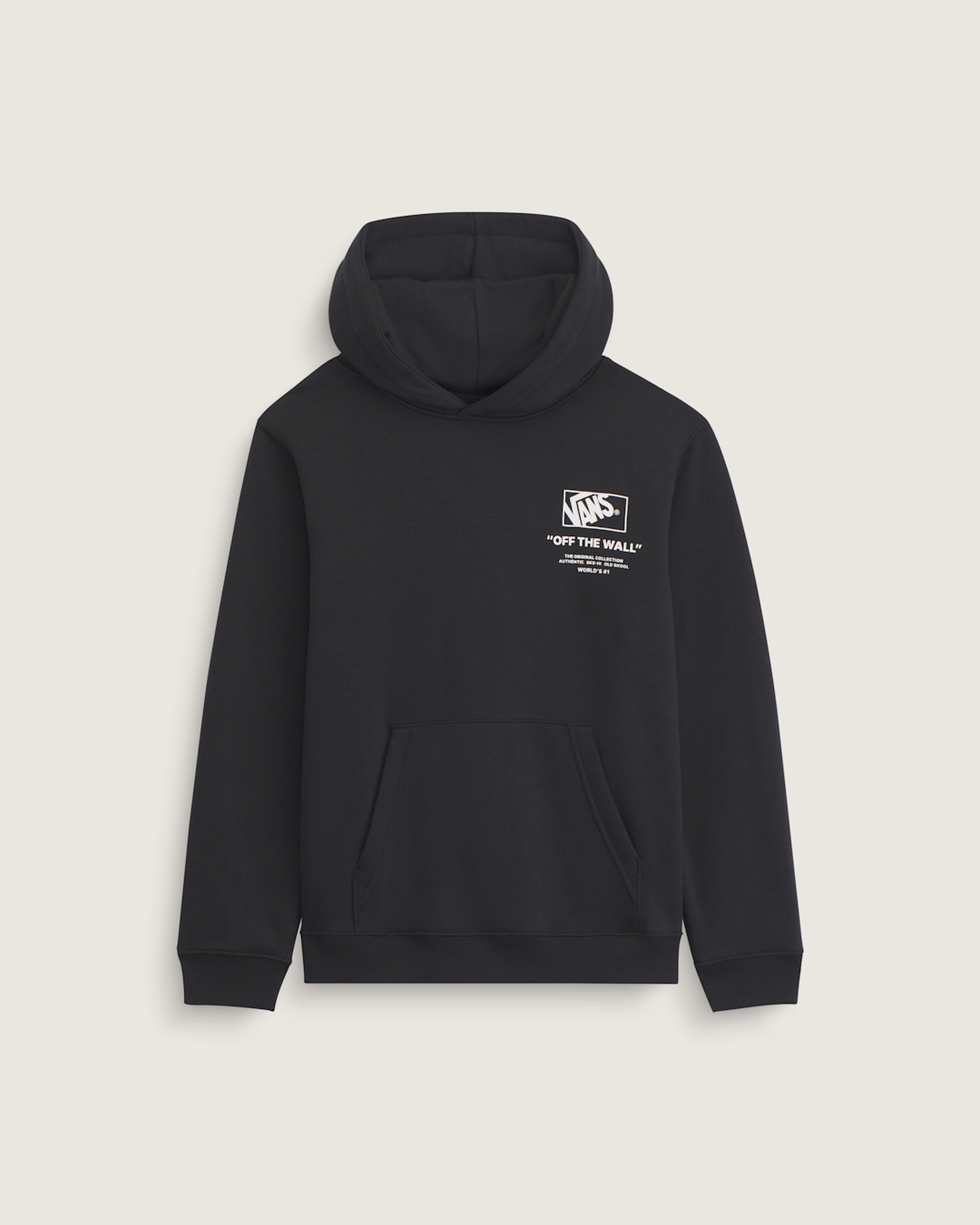 Kids Vans Kids Stacked Hi Pullover Hoodie in Black / White