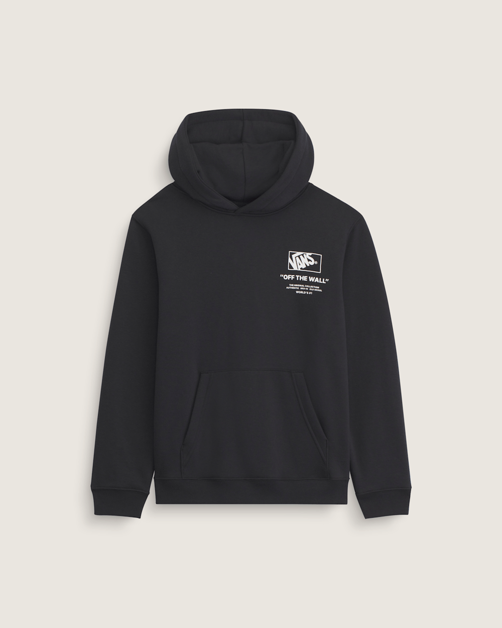 Kids Vans Kids Stacked Hi Pullover Hoodie in Black / White