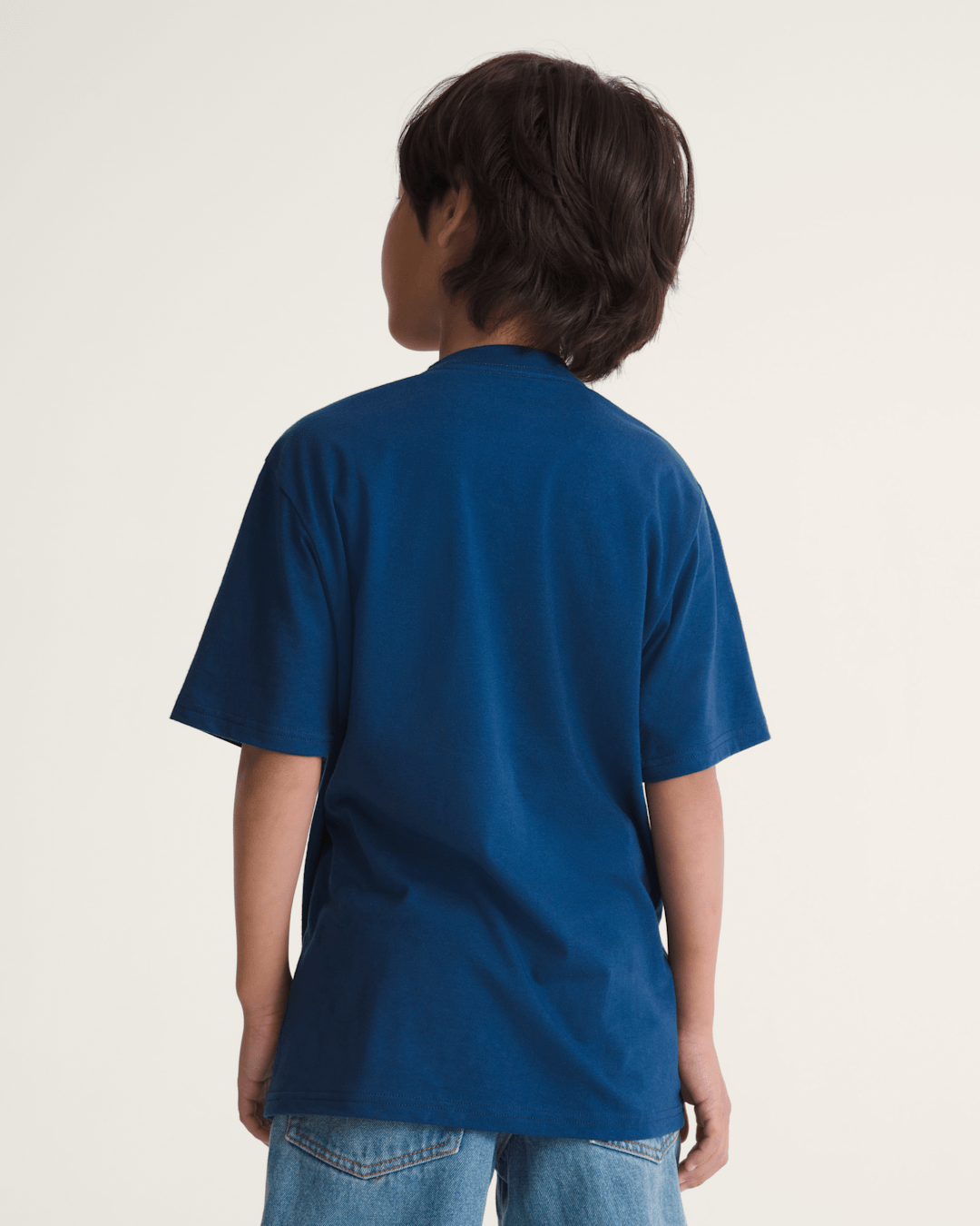 Kids Vans Kids Big Push T-Shirt in Deep Indigo Blue