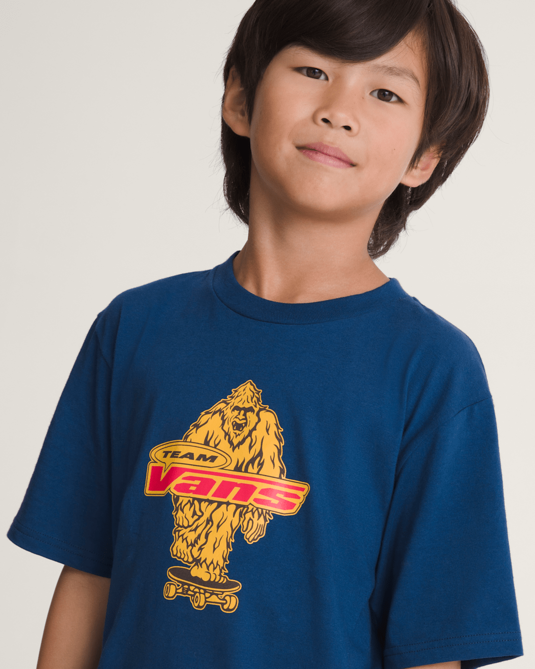 Kids Vans Kids Big Push T-Shirt in Deep Indigo Blue