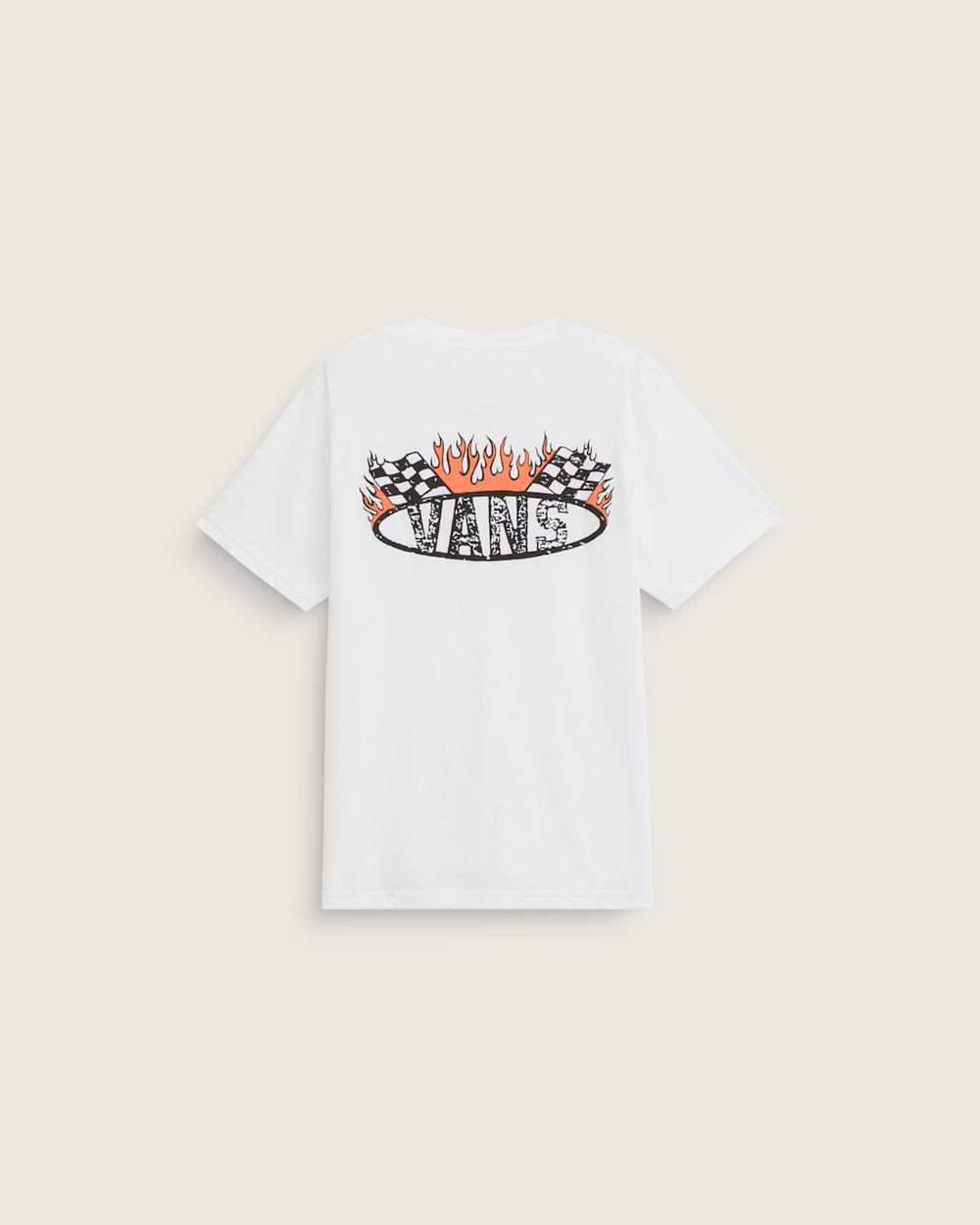 Kids Vans Kids Racing Flames T-Shirt in White