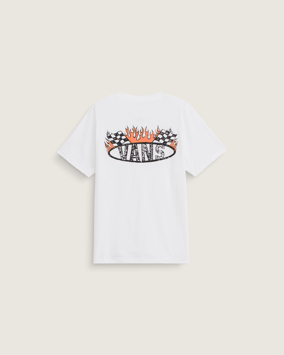 Kids Vans Kids Racing Flames T-Shirt in White