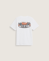Kids Vans Kids Racing Flames T-Shirt in White