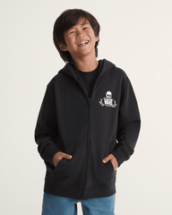 Kids Vans Kids Framework Zip Hoodie in Black