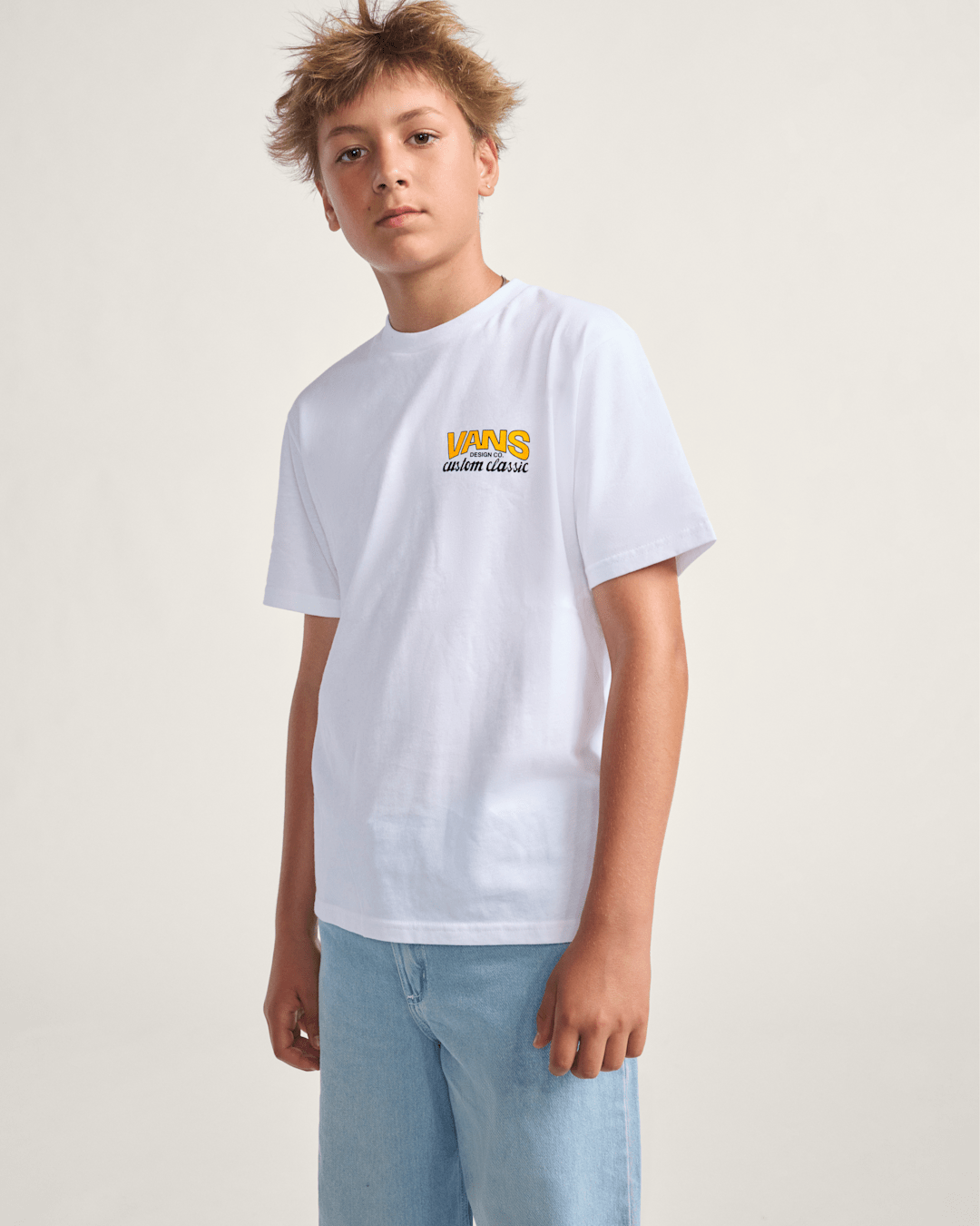 Kids Vans Kids Shop Front T-Shirt in White