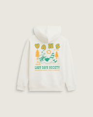 Kids Vans Kids Lazy Daze Pullover Sweatshirt in Marshmallow White