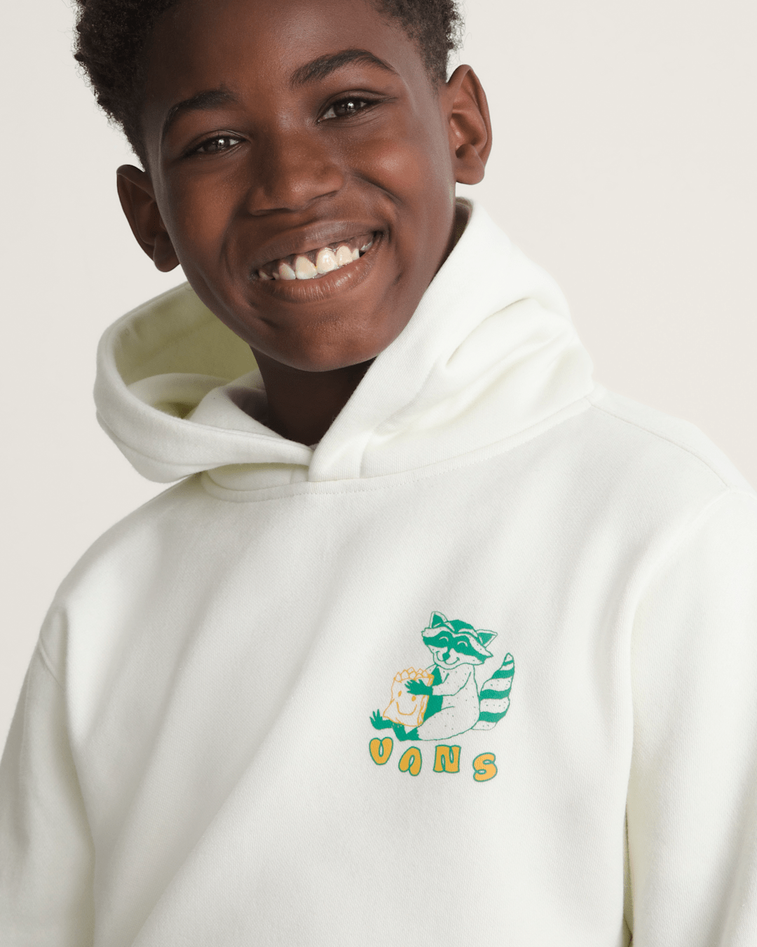 Kids Vans Kids Lazy Daze Pullover Sweatshirt in Marshmallow White