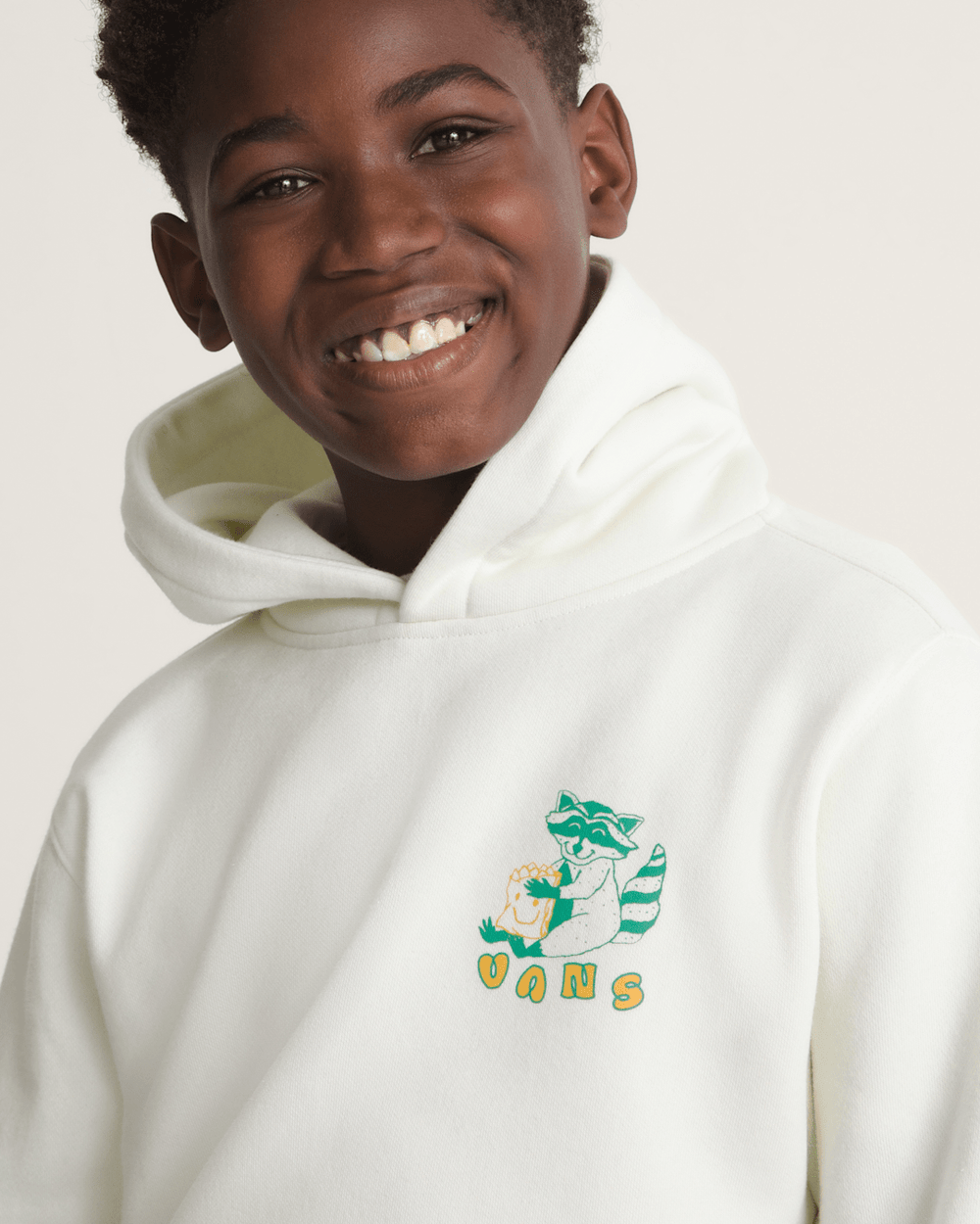 Kids Vans Kids Lazy Daze Pullover Sweatshirt in Marshmallow White
