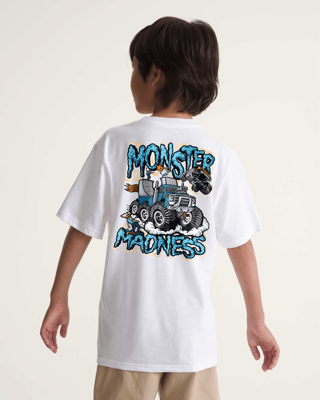 Kids Vans Kids Monster Madness T-Shirt in White