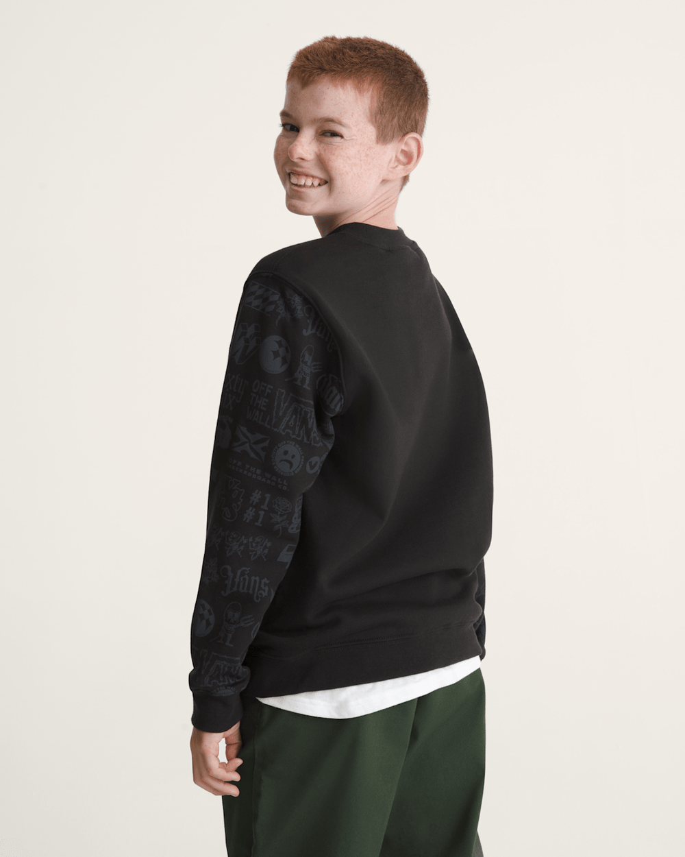 Kids Vans Kids Mixed Lot Crew Sweatshirt in Black