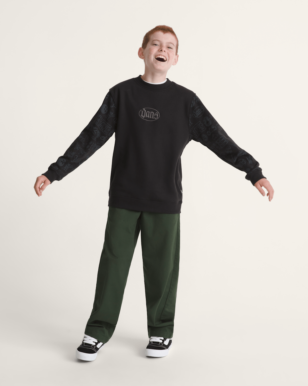 Kids Vans Kids Mixed Lot Crew Sweatshirt in Black