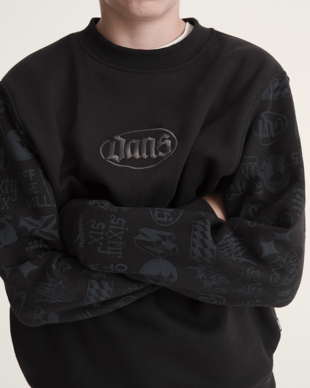 Kids Vans Kids Mixed Lot Crew Sweatshirt in Black