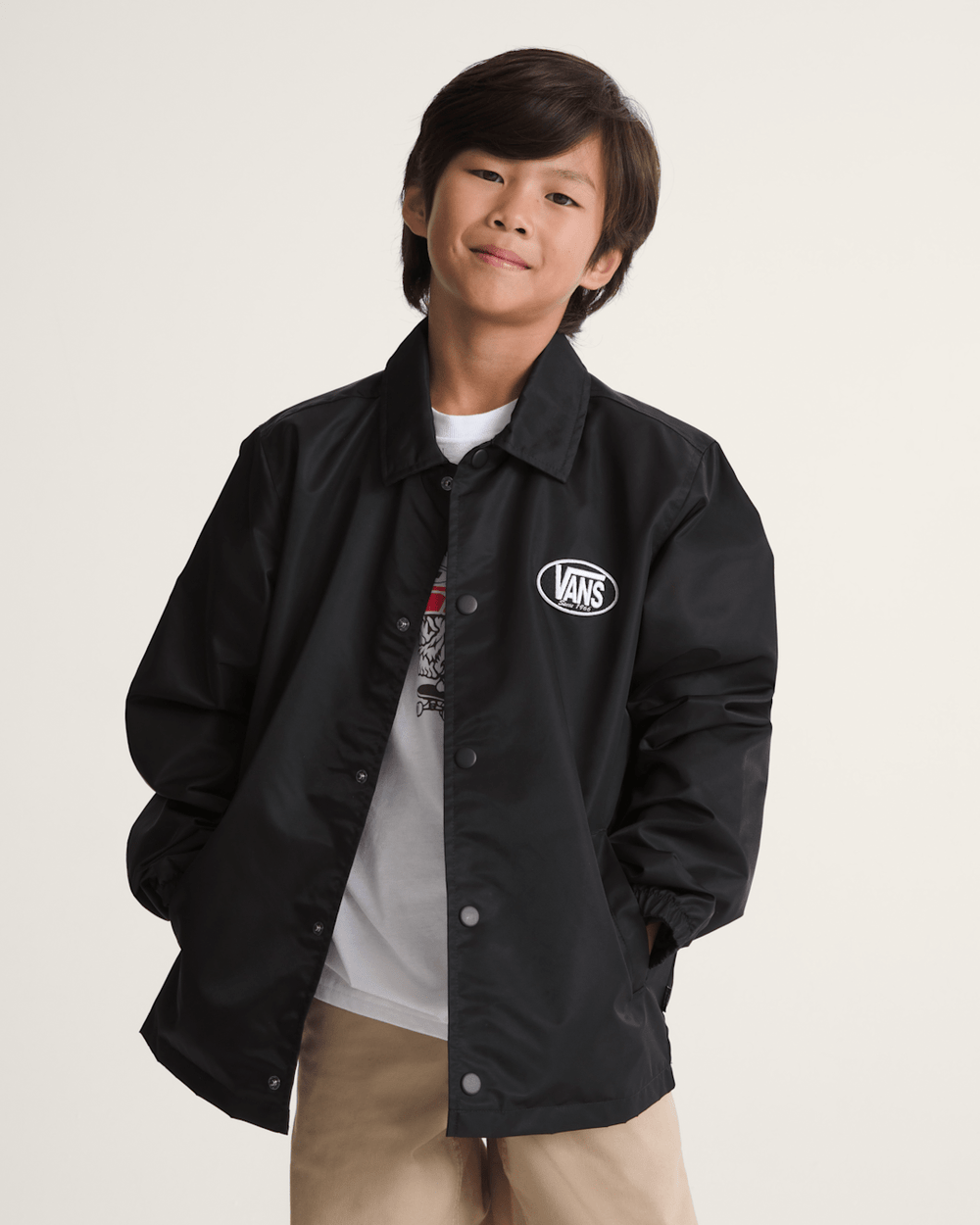 Kids Vans Kids Torrey Coaches Jacket in Black