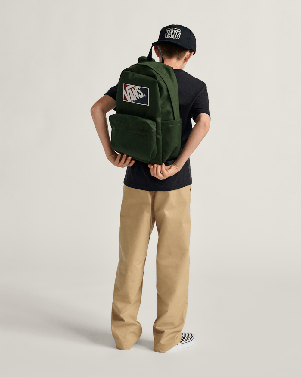Kids Vans Kids Authentic Chino Loose Pants in Incense Brown