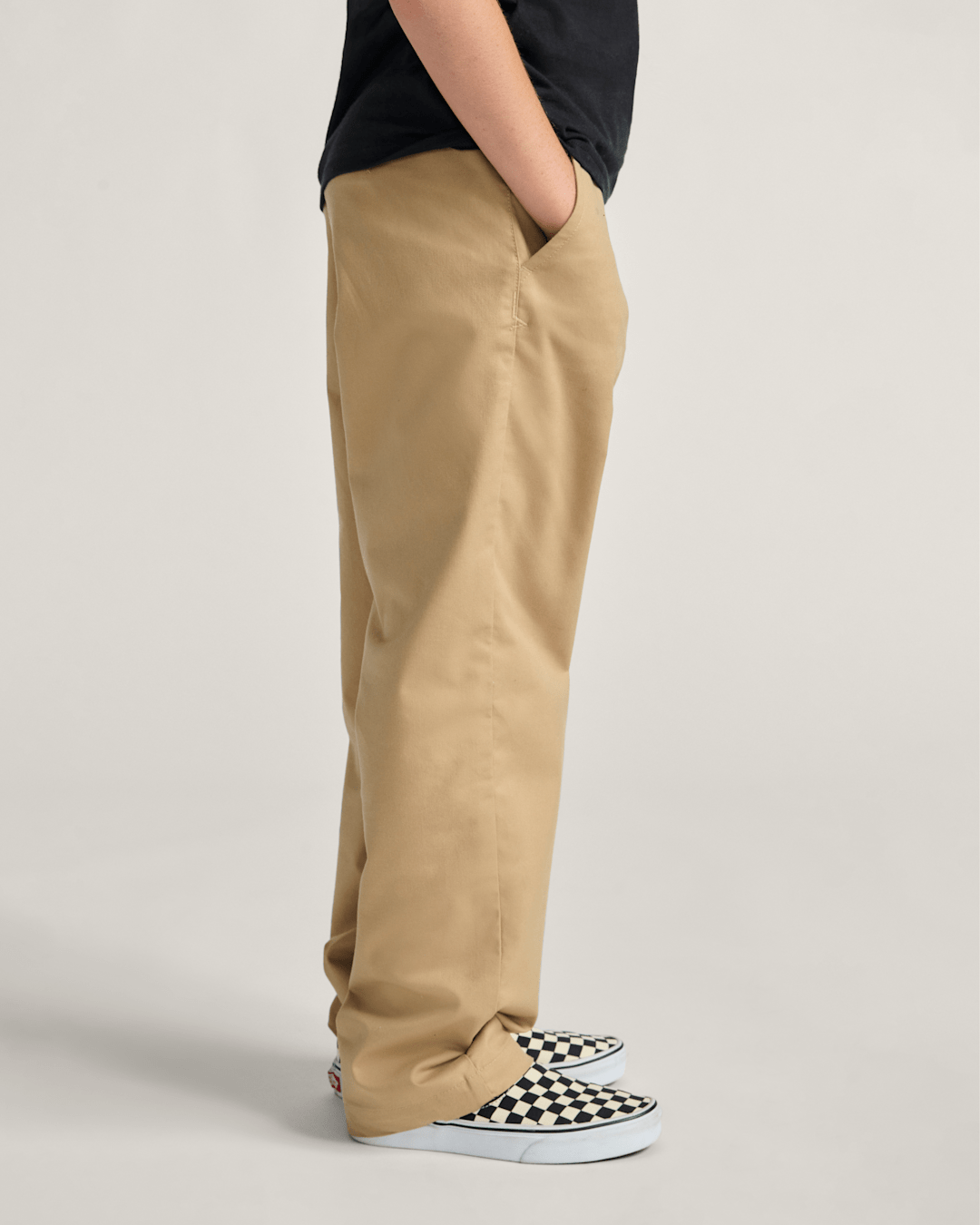 Kids Vans Kids Authentic Chino Loose Pants in Incense Brown