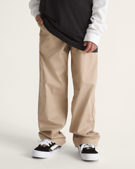 Kids Vans Kids Authentic Chino Loose Pant in Incense Brown