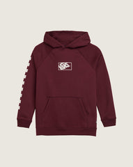 Kids Vans Kids Stacked Box Sweatshirt in Port Royale Red