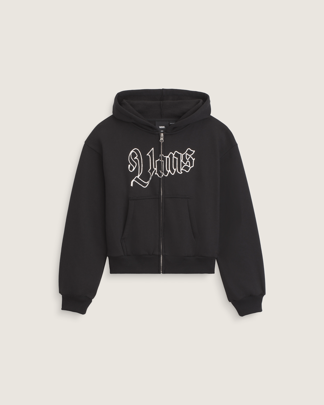 Kids Vans Kids Shining Zip Hoodie in Black