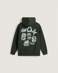 Kids Vans Kids Classified Zip Hoodie in Dried Kelp Green