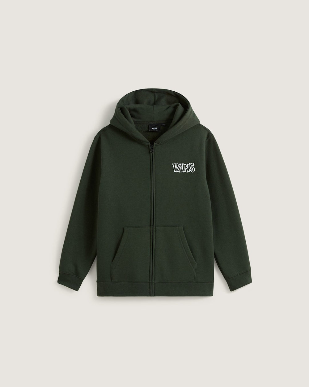 Kids Vans Kids Classified Zip Hoodie in Dried Kelp Green