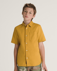 Kids Vans Kids Lawson Woven Shirt in Harvest Gold Yellow