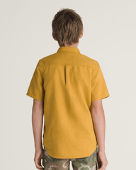 Kids Vans Kids Lawson Woven Shirt in Harvest Gold Yellow