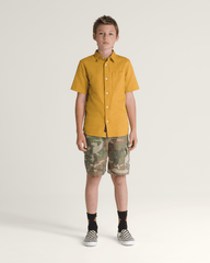 Kids Vans Kids Lawson Woven Shirt in Harvest Gold Yellow