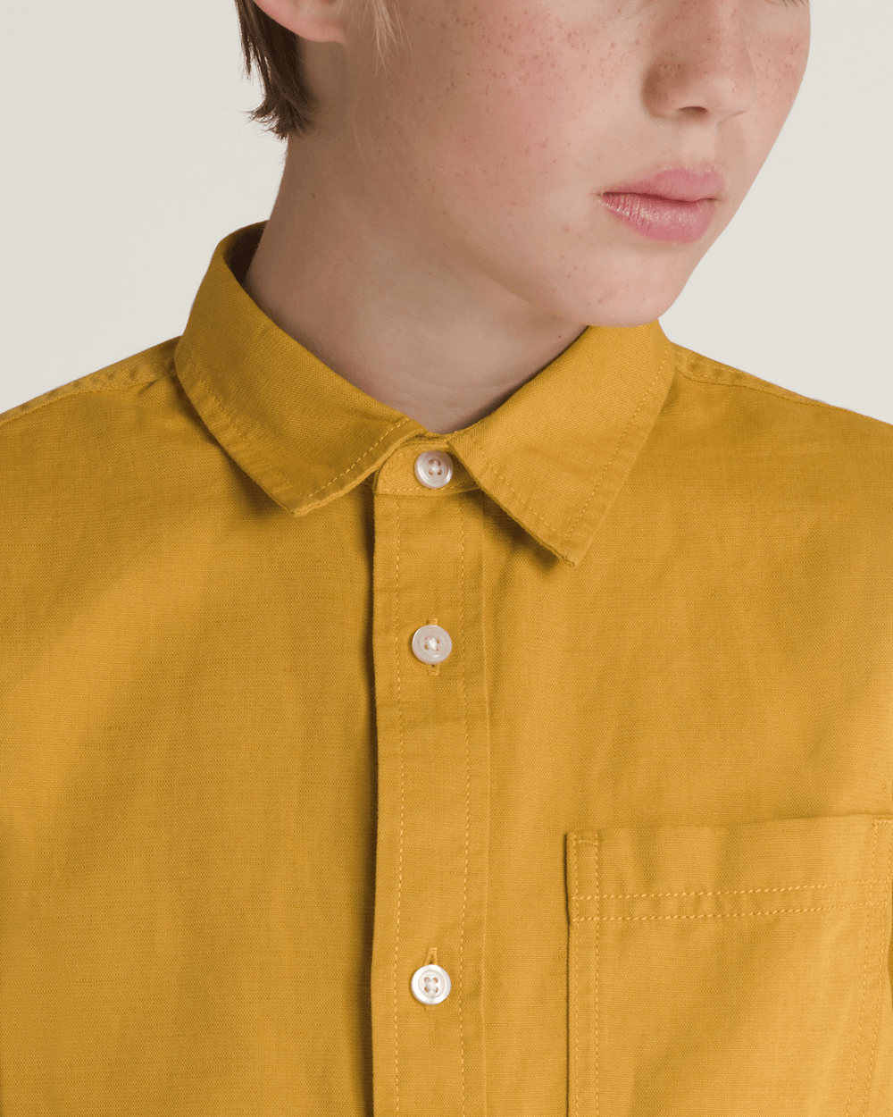 Kids Vans Kids Lawson Woven Shirt in Harvest Gold Yellow
