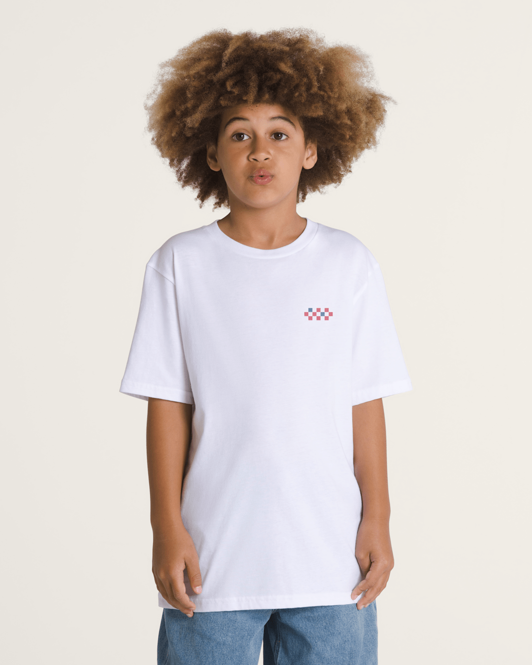 Kids Vans Kids Huck Fin T-Shirt in White