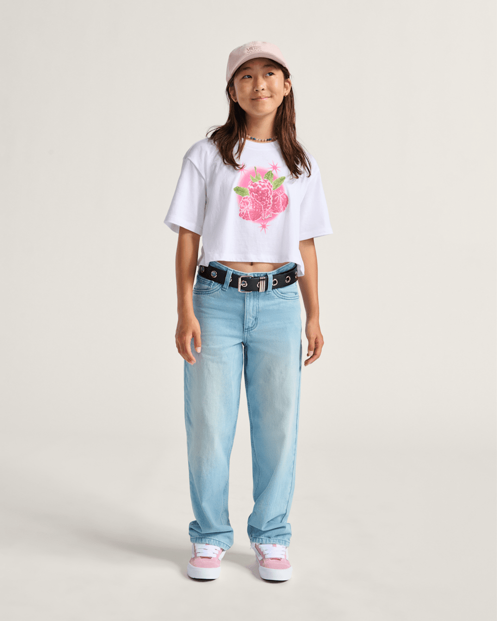Kids Vans Kids Sirelle Denim Puddle Pants in Light Stonewash Blue