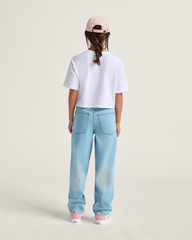 Kids Vans Kids Sirelle Denim Puddle Pants in Light Stonewash Blue