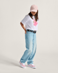 Kids Vans Kids Sirelle Denim Puddle Pants in Light Stonewash Blue