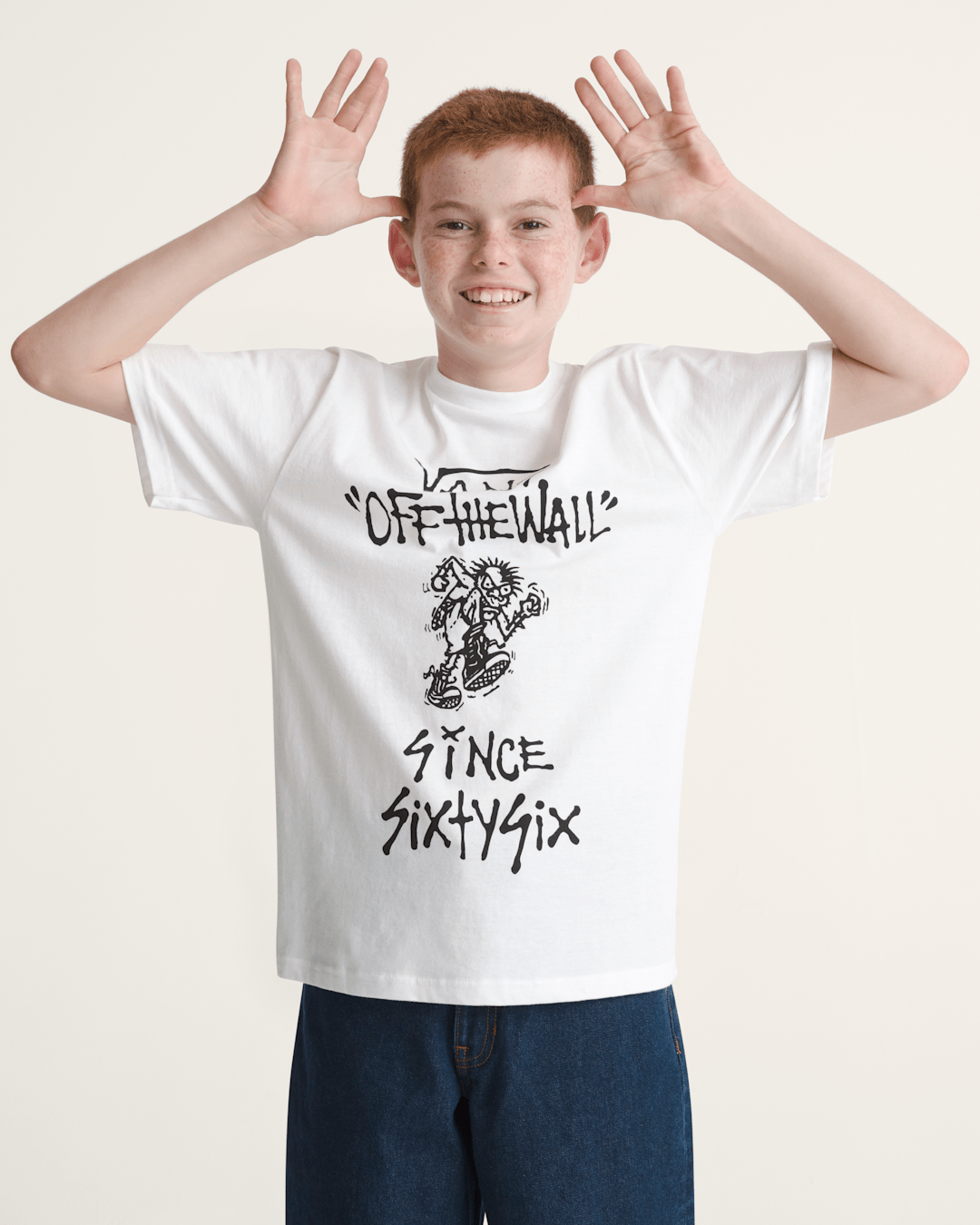 Kids Vans Kids Let Loose T-Shirt in White