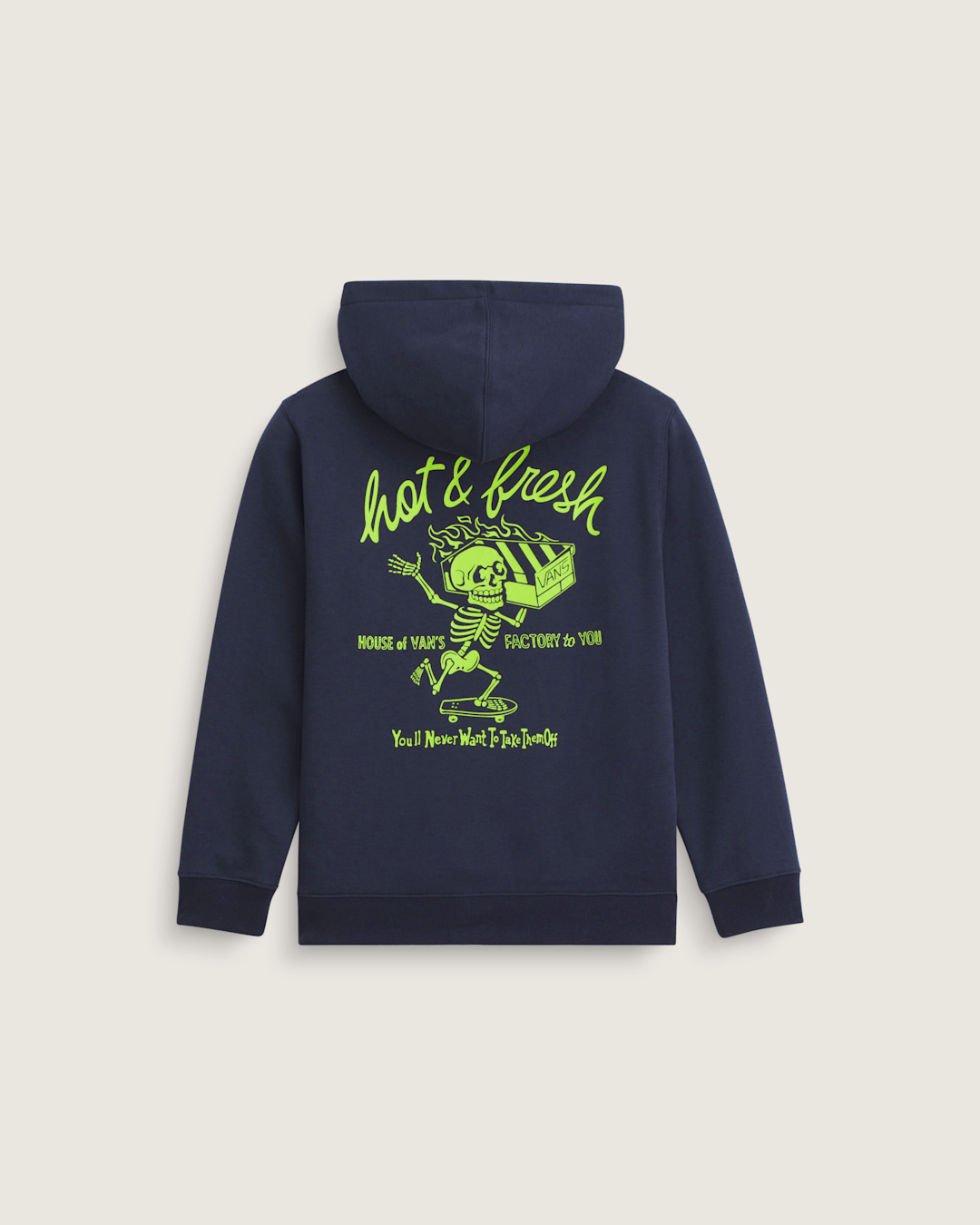 Kids Vans Kids Hot and Fresh Full Zip Sweatshirt in Parisian Night Blue