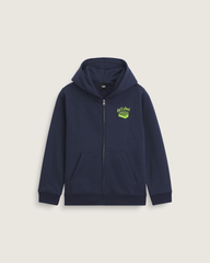 Kids Vans Kids Hot and Fresh Full Zip Sweatshirt in Parisian Night Blue