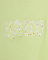 Kids Vans Kids Daisy Break T-Shirt in Shadow Lime Green
