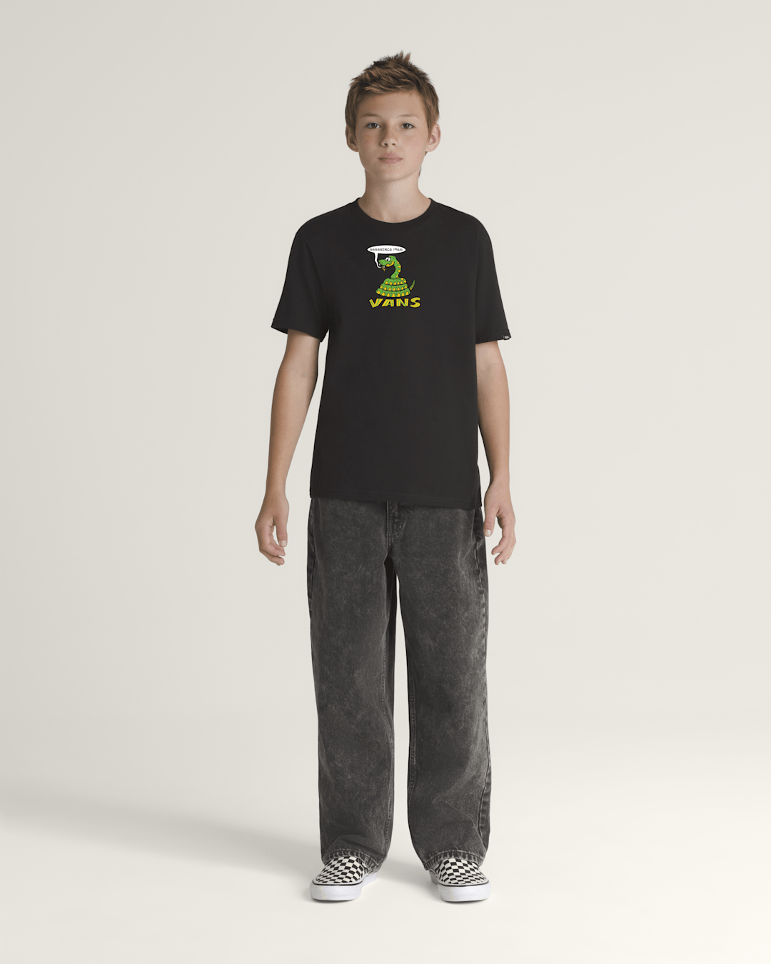 Kids Vans Kids Hissin Since 66 T-Shirt in Black