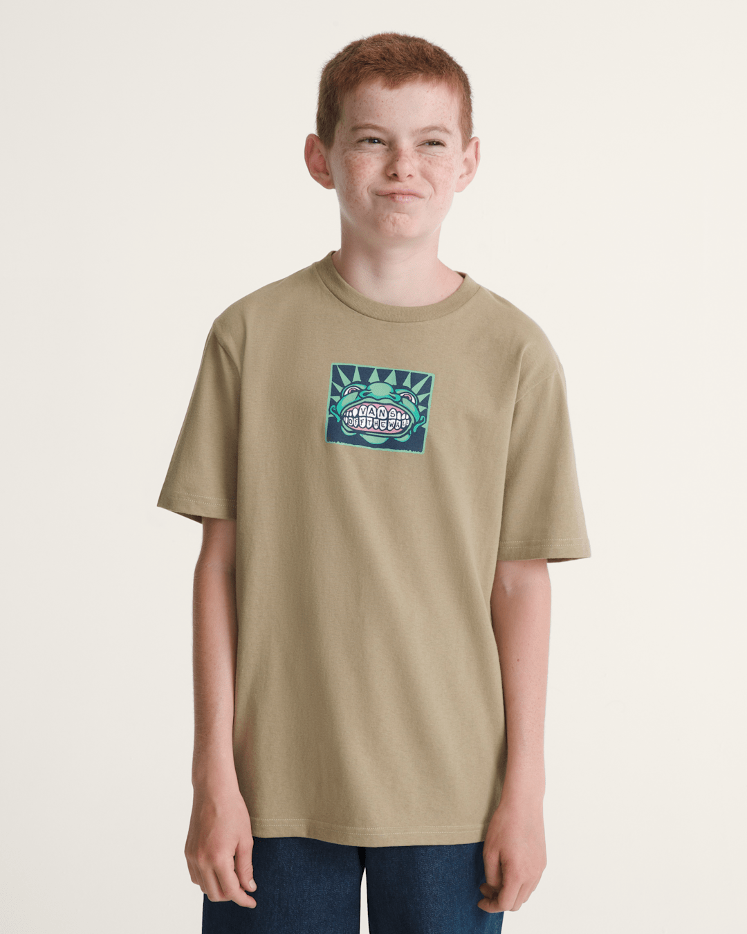 Kids Vans Kids Vans Mouf T-Shirt in Bay Leaf Brown