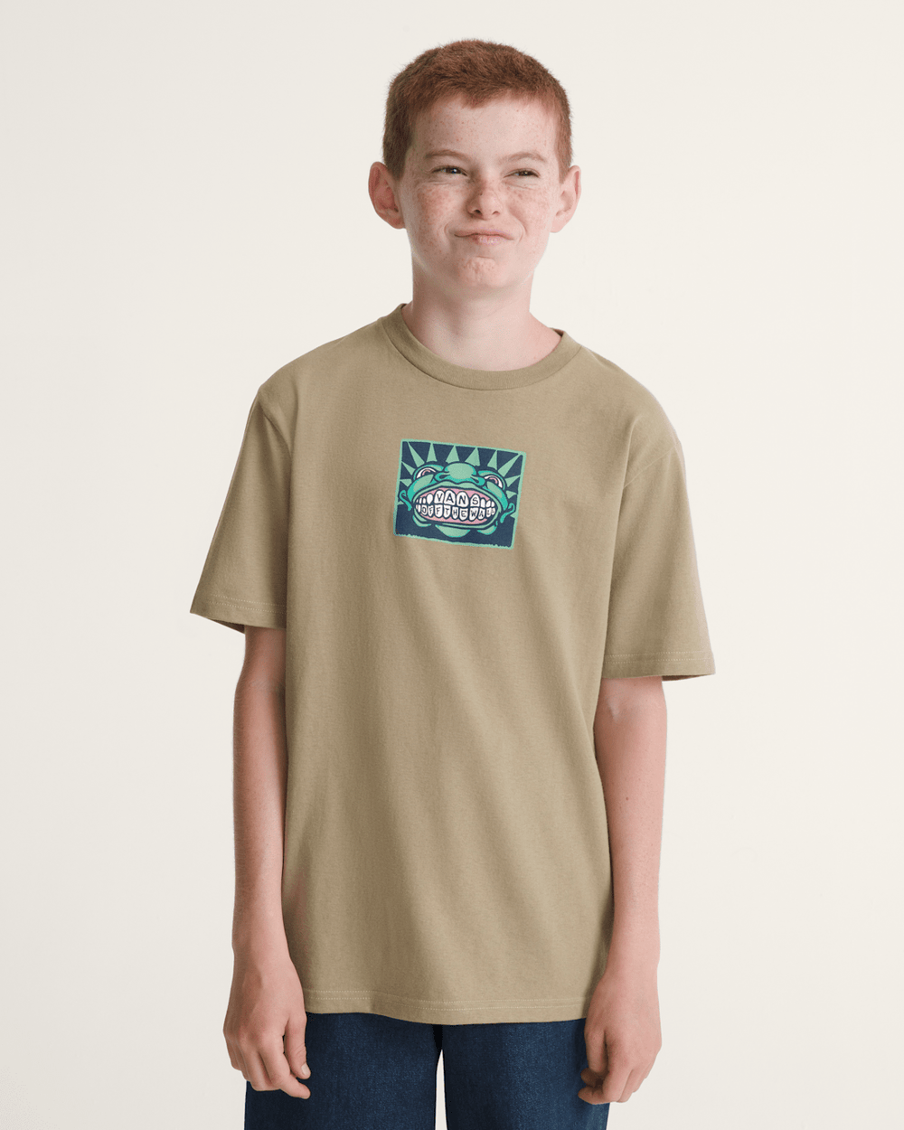 Kids Vans Kids Vans Mouf T-Shirt in Bay Leaf Brown