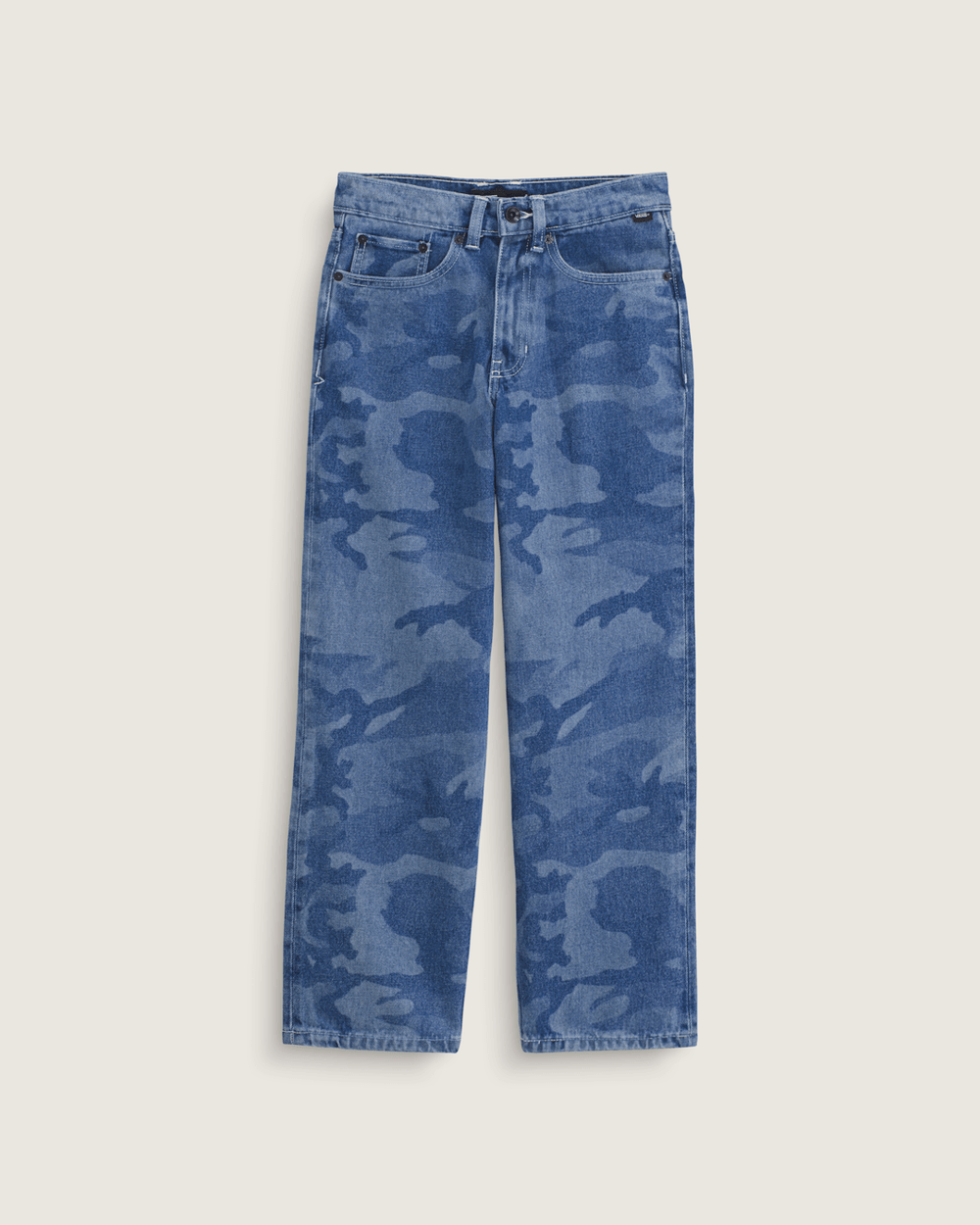 Kids Vans Kids Check-5 Loose Denim Pants in Stonewash Blue