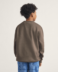 Kids Vans Kids Goblin Step Crew Sweatshirt in Coal Brown