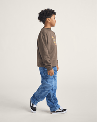 Kids Vans Kids Goblin Step Crew Sweatshirt in Coal Brown
