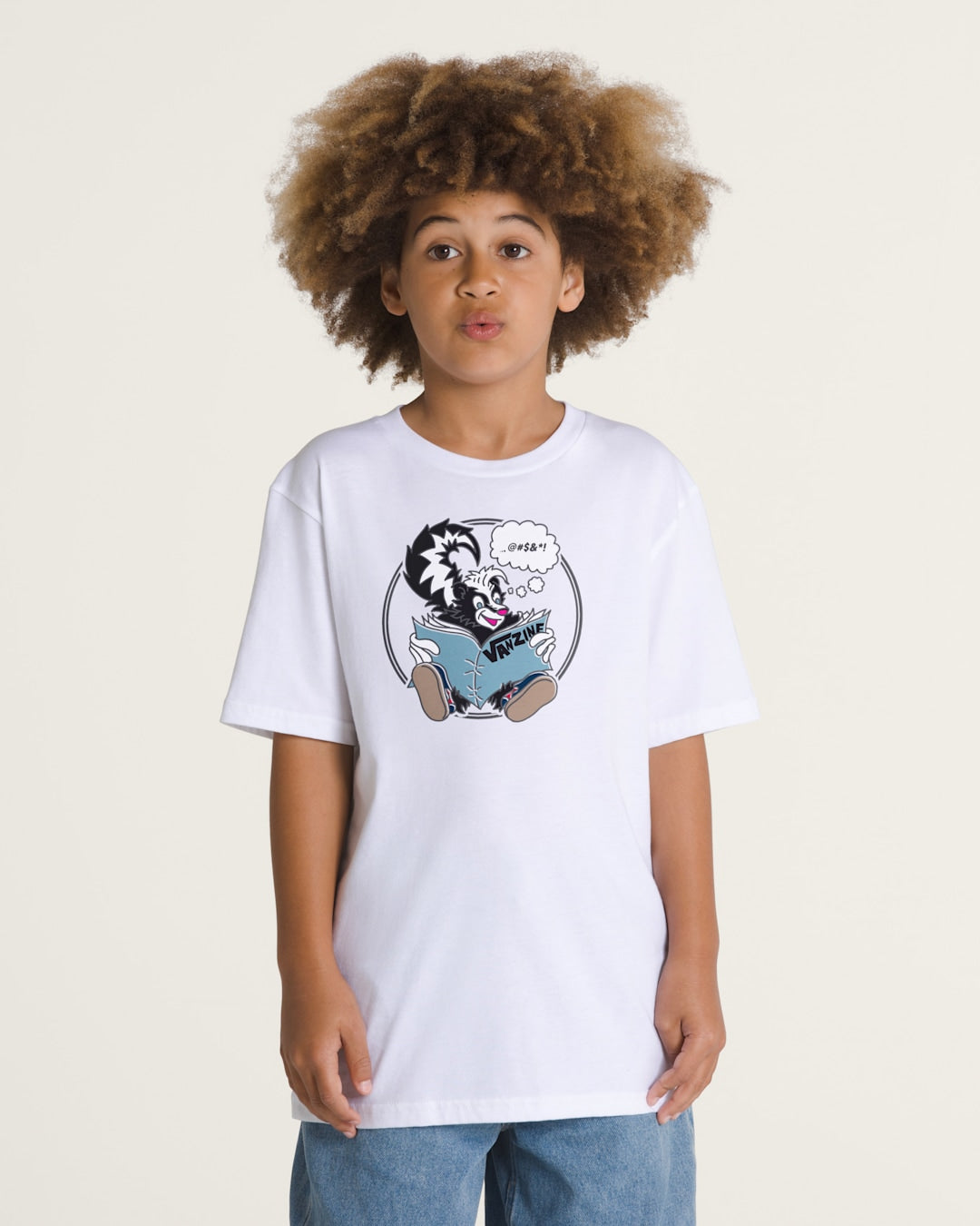 Kids Vans Kids Stinkin Reading T-Shirt in White