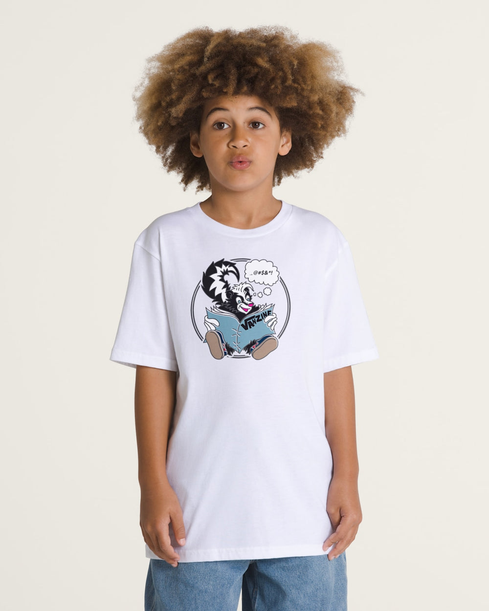Kids Vans Kids Stinkin Reading T-Shirt in White