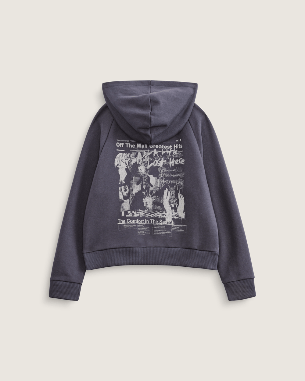 Kids Vans Kids Greatest Hits Zip Hoodie in Asphalt Grey
