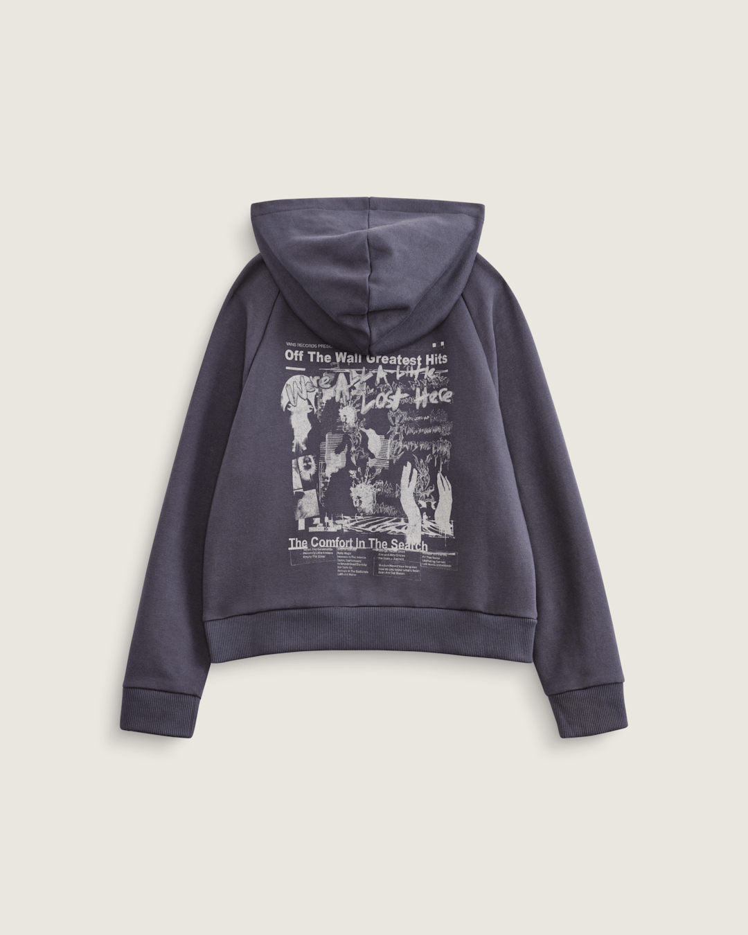 Kids Vans Kids Greatest Hits Zip Hoodie in Asphalt Grey