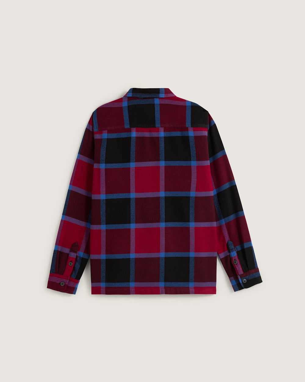 Kids Vans Kids Larkspur Plaid Flannel Shirt in Bordeaux Red / Black